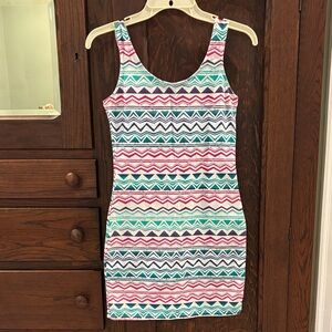 Charlotte Russe Multicolor Zigzag Mini Dress